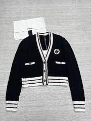 Chanel Cashmere Black Cardigan - 1