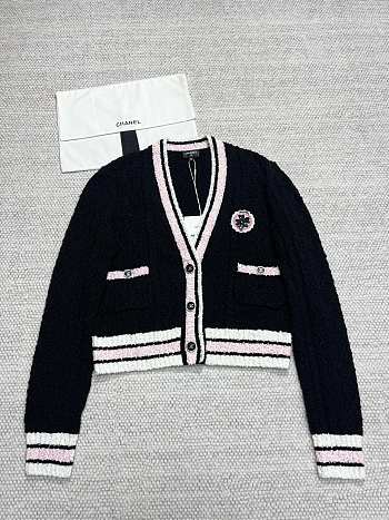 Chanel Cashmere Black Cardigan