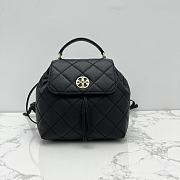 Tory Burch Willa Leather Black Backpack 24x12x21cm - 1