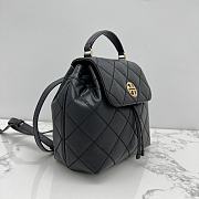 Tory Burch Willa Leather Black Backpack 24x12x21cm - 5