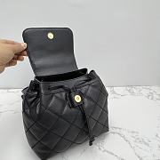 Tory Burch Willa Leather Black Backpack 24x12x21cm - 3