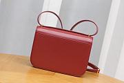 Loewe Small Goya Bag Silk Calfskin Red 19x13.5x6cm - 5