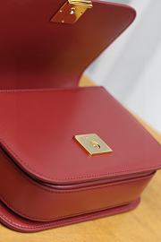 Loewe Small Goya Bag Silk Calfskin Red 19x13.5x6cm - 2