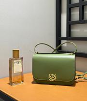 Loewe Small Goya Bag Silk Calfskin Green 19x13.5x6cm - 1