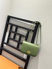 Loewe Small Goya Bag Silk Calfskin Green 19x13.5x6cm - 3