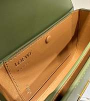 Loewe Small Goya Bag Silk Calfskin Green 19x13.5x6cm - 2