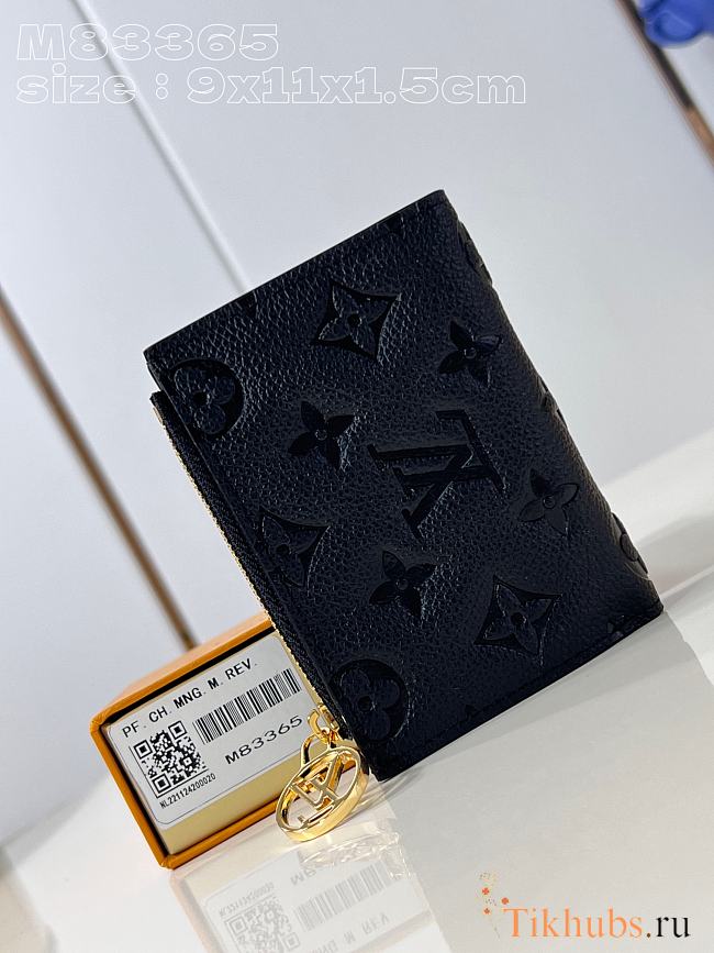 Louis Vuitton LV Lisa Wallet Black 9 x 11.5 x 1.5 cm - 1