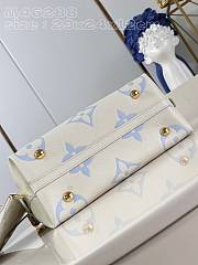 Louis Vuitton LV Carryall Bag PM White Blue 29x24x12cm - 2