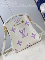 Louis Vuitton LV Neonoe BB White Purple 20x20x13cm - 3