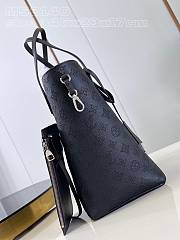 Louis Vuitton LV Hina MM Mahina Black 46x29.5x17cm - 3