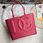 Dolce Gabbana DG Logo Pink Tote Bag 30x34x14cm - 1