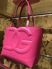 Dolce Gabbana DG Logo Pink Tote Bag 30x34x14cm - 4