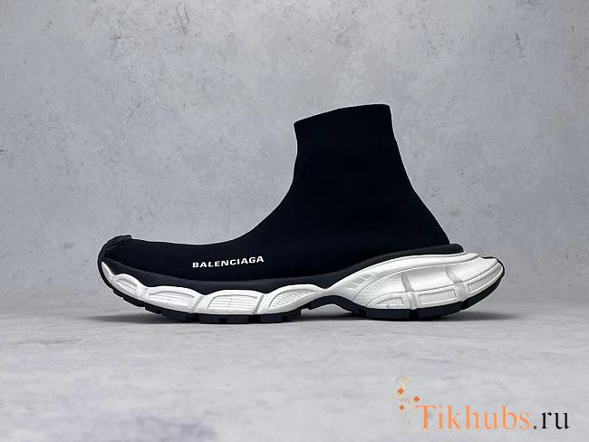 Balenciaga 3XL Sock Recycled Knit Sneaker Black - 1