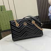 Gucci GG Marmont Small Tote Black 26.5x18.5x12.5cm - 1