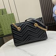 Gucci GG Marmont Small Tote Black 26.5x18.5x12.5cm - 5