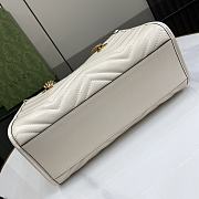 Gucci GG Marmont Small Tote White 26.5x18.5x12.5cm - 6