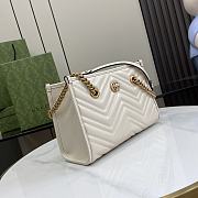 Gucci GG Marmont Small Tote White 26.5x18.5x12.5cm - 5