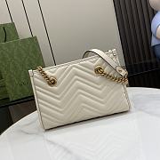 Gucci GG Marmont Small Tote White 26.5x18.5x12.5cm - 4