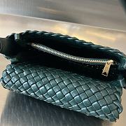 Bottega Veneta Cobble Shoulder Green Bag 27x20x9cm - 5