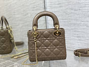 Dior Mini Lady Bag Taupe 17cm - 5