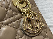 Dior Mini Lady Bag Taupe 17cm - 2