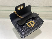 Dior Mini Jolie Top Handle Bag Black 19 x 12 x 6 cm - 6