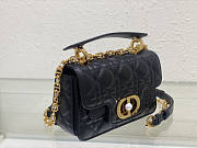 Dior Mini Jolie Top Handle Bag Black 19 x 12 x 6 cm - 3