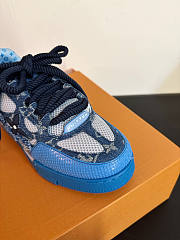 Louis Vuitton LV Skate Trainer Blue Swarovski Sneaker - 4