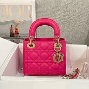 Dior Mini Lady Bag Pink Gold 17cm - 1