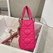 Dior Mini Lady Bag Pink Gold 17cm - 4