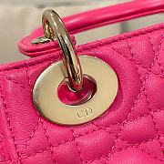 Dior Mini Lady Bag Pink Gold 17cm - 3