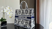 Dior Large Book Tote White Navy Blue Soleil 42 x 35 x 18.5 cm - 5