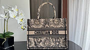 Dior Medium Book Tote Beige Black Toile De Jouy Soleil 36cm - 1