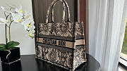 Dior Medium Book Tote Beige Black Toile De Jouy Soleil 36cm - 5