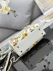 Dior Mini Lady White Tasche 17cm - 5