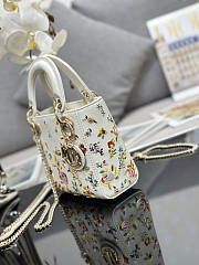 Dior Mini Lady White Tasche 17cm - 4