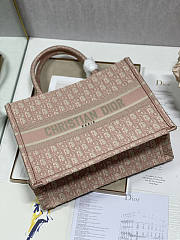 Dior Medium Book Tote Pink Oblique 36cm - 2