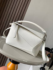 Loewe White Puzzle Small Shoulder Bag 24x16x10cm - 1