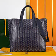 Goyard Sac Voltaire Shoulder Bag Navy Blue 38x35x11.5cm - 3