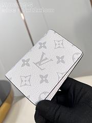 Louis Vuitton Pocket Organizer Wallet White 7.5 x 11.1 x 1 cm - 4