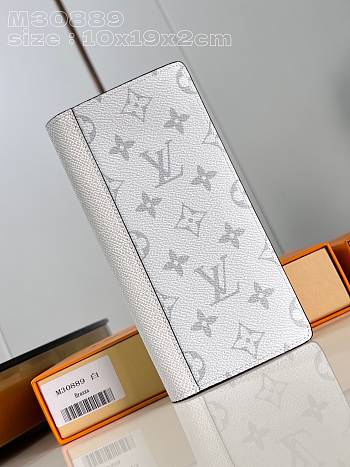 Louis Vuitton LV Brazza Wallet White 10 x 19 x 2 cm