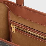 Celine Cabas Triomphe Canvas Brown Bag 26.5x23x12cm - 5