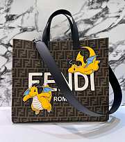 Fendi Shopper x FRGMT x POKÉMON Brown FF Fabric Bag 41x35x19cm - 1