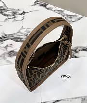 Fendi Mini Fendessence Brown FF Fabric Bag 28x20.5x7cm - 4