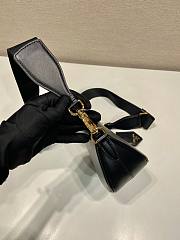 Prada Black Leather Mini Shoulder Bag 18x15x8cm - 5