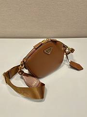 Prada Caramel Leather Mini Shoulder Bag 18x15x8cm - 4