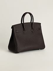 Hermes Birkin Crocodile Brown Togo And Crocodile Silver 25cm - 4