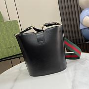 Gucci Mini Bucket Shoulder Bag Black 18.5x20.5x12.5cm - 5