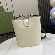 Gucci Mini Bucket Shoulder Bag White 18.5x20.5x12.5cm - 6