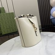 Gucci Mini Bucket Shoulder Bag White 18.5x20.5x12.5cm - 5